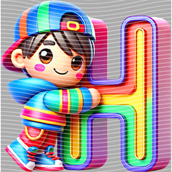 Cartoon letters-CL 653